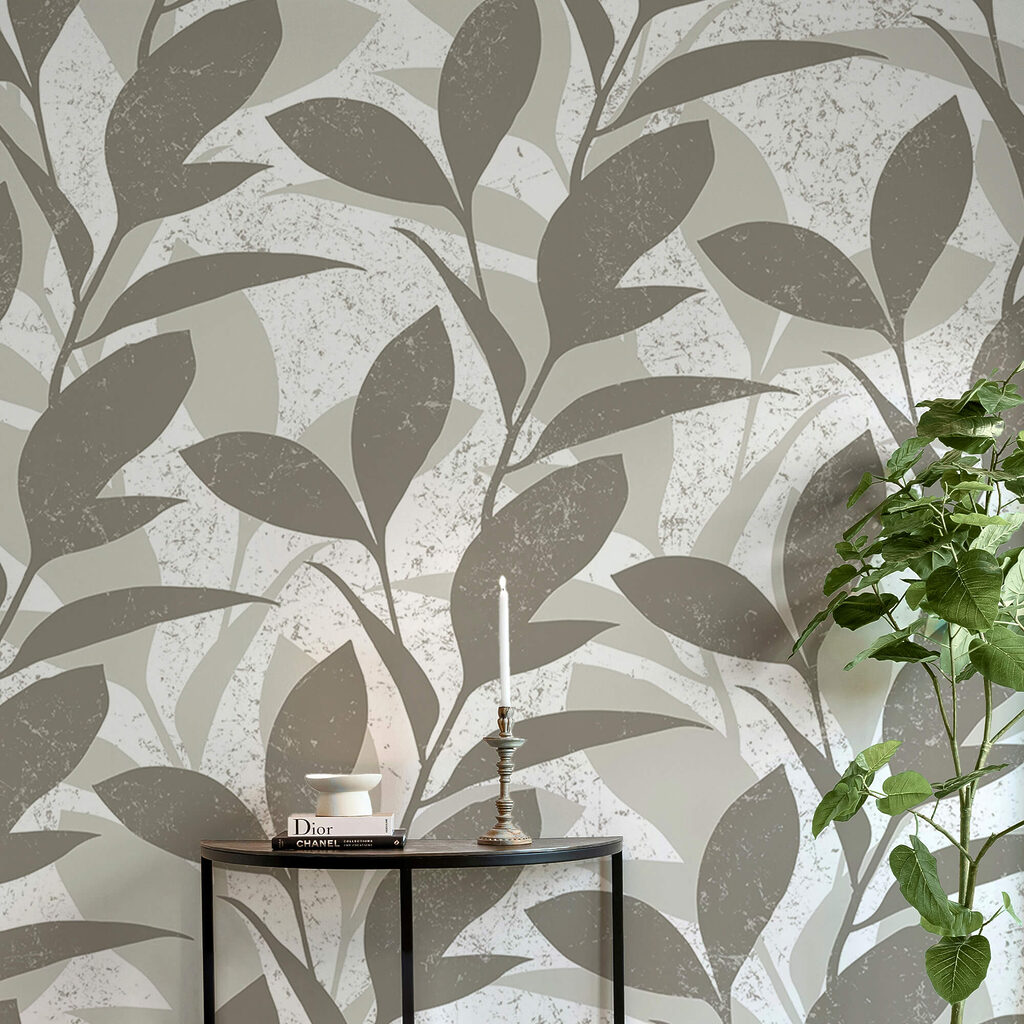 Pattern of leaves on a white background Pattern of leaves on a white background