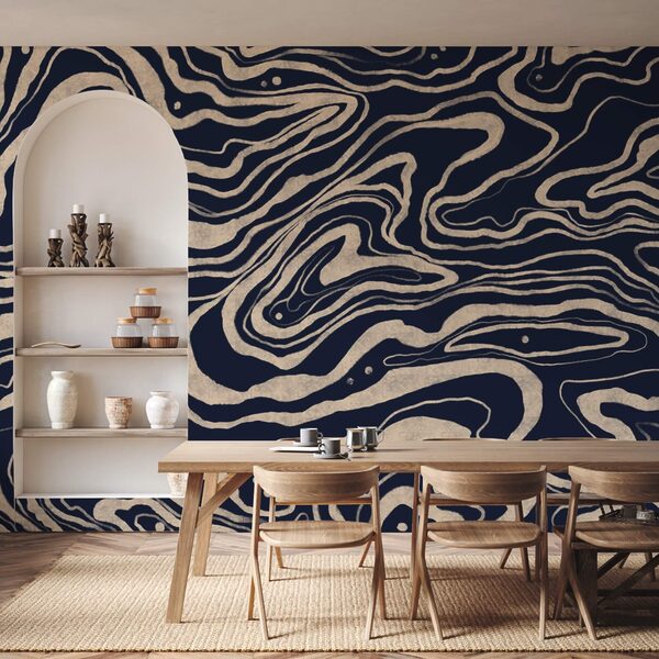 Black and white swirly pattern Black and white swirly pattern