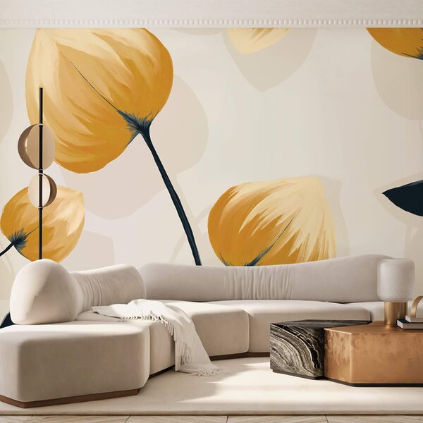 Wall murals Wall murals Delicate petals in soft hues (SKU: t00467)