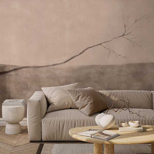 Wall murals Wall murals Tree branch in a field (SKU: t00468)