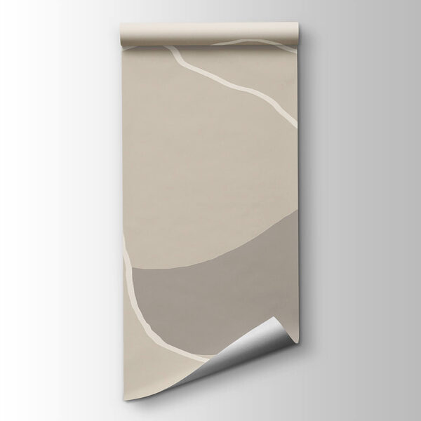 White lines on a beige background