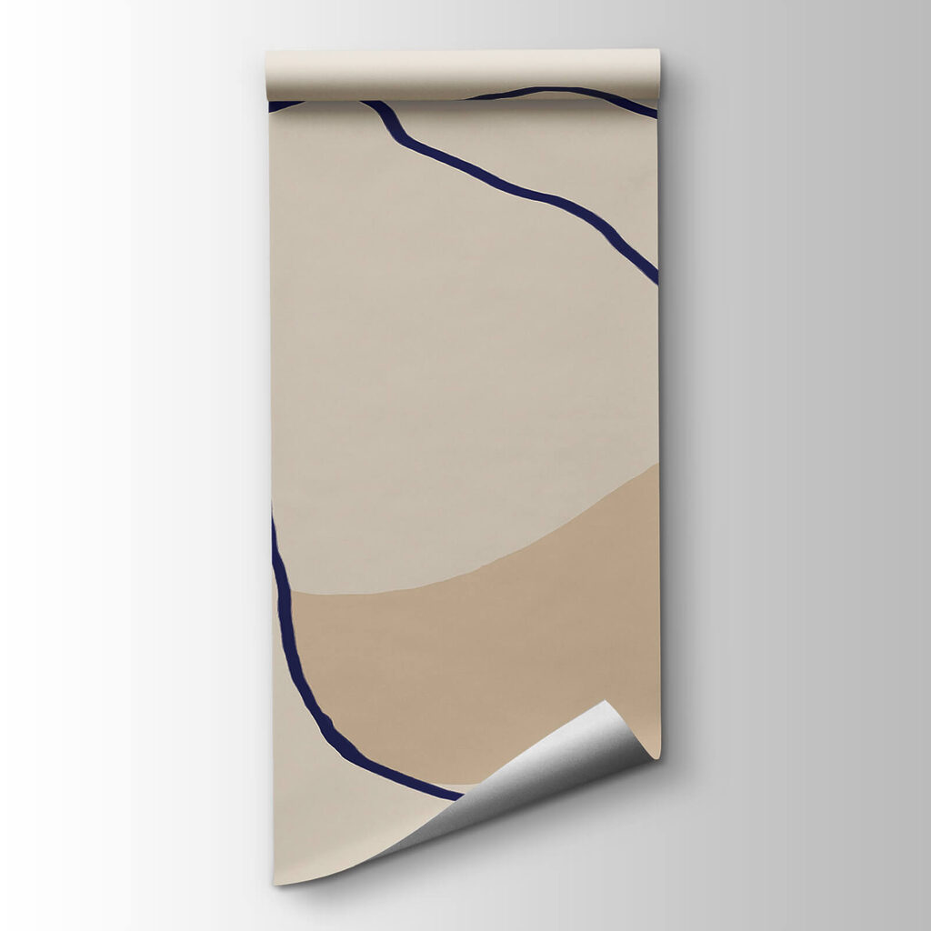 Flowing Lines on Soft Background