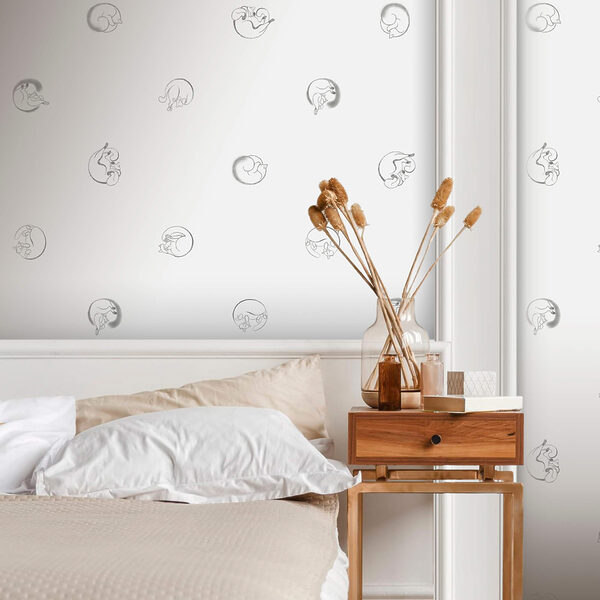 Wall murals Wall murals White background with black dots (SKU: t00528)