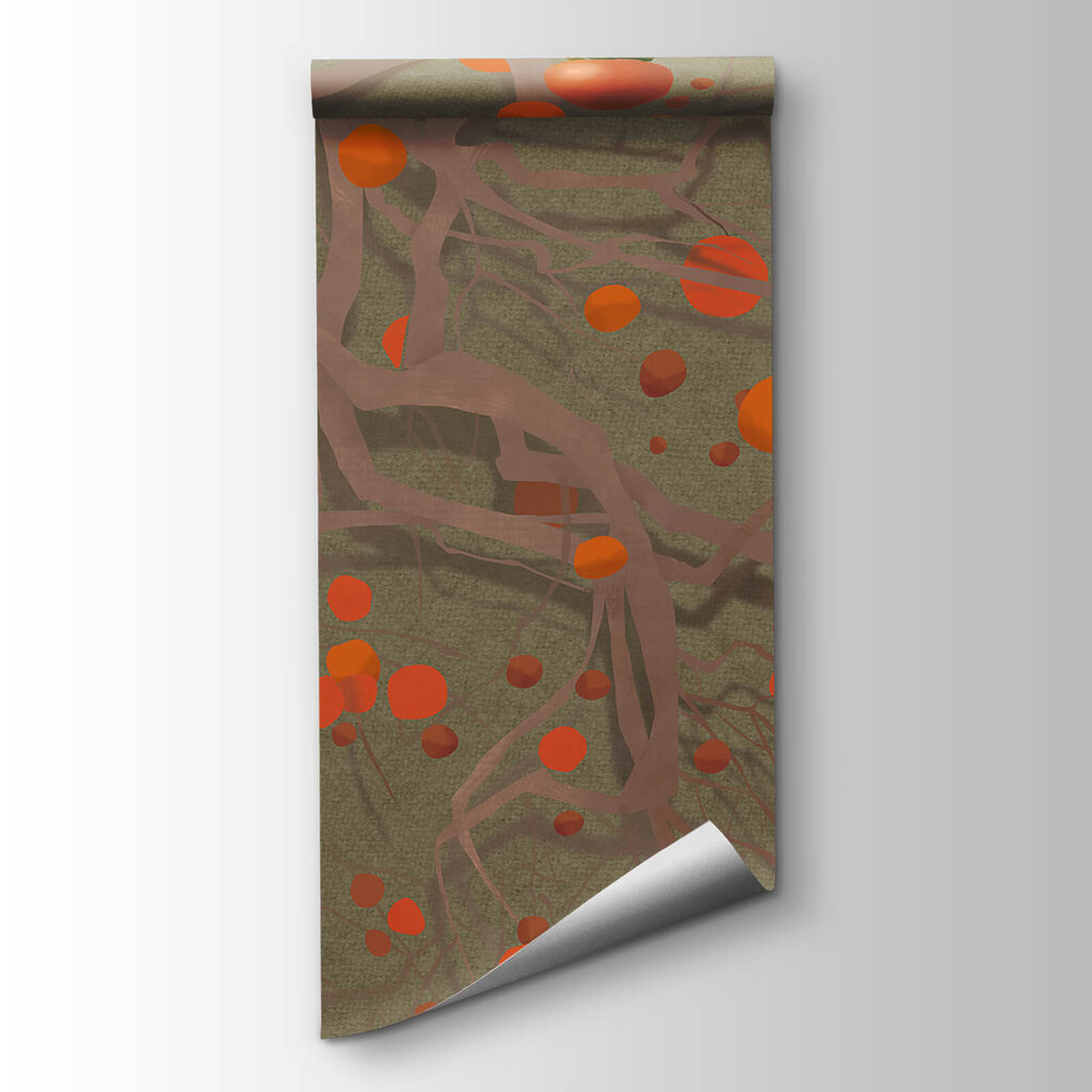 Tree with orange fruits