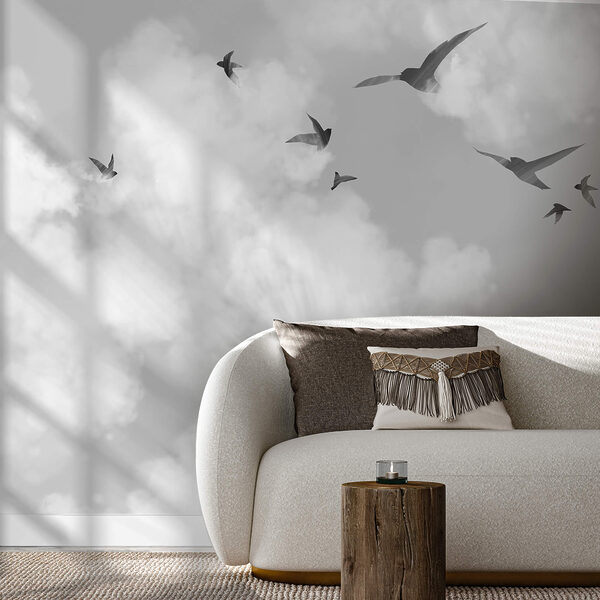 Birds flying birds in the sky