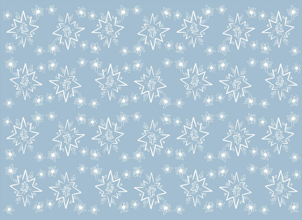 Blue background with white stars