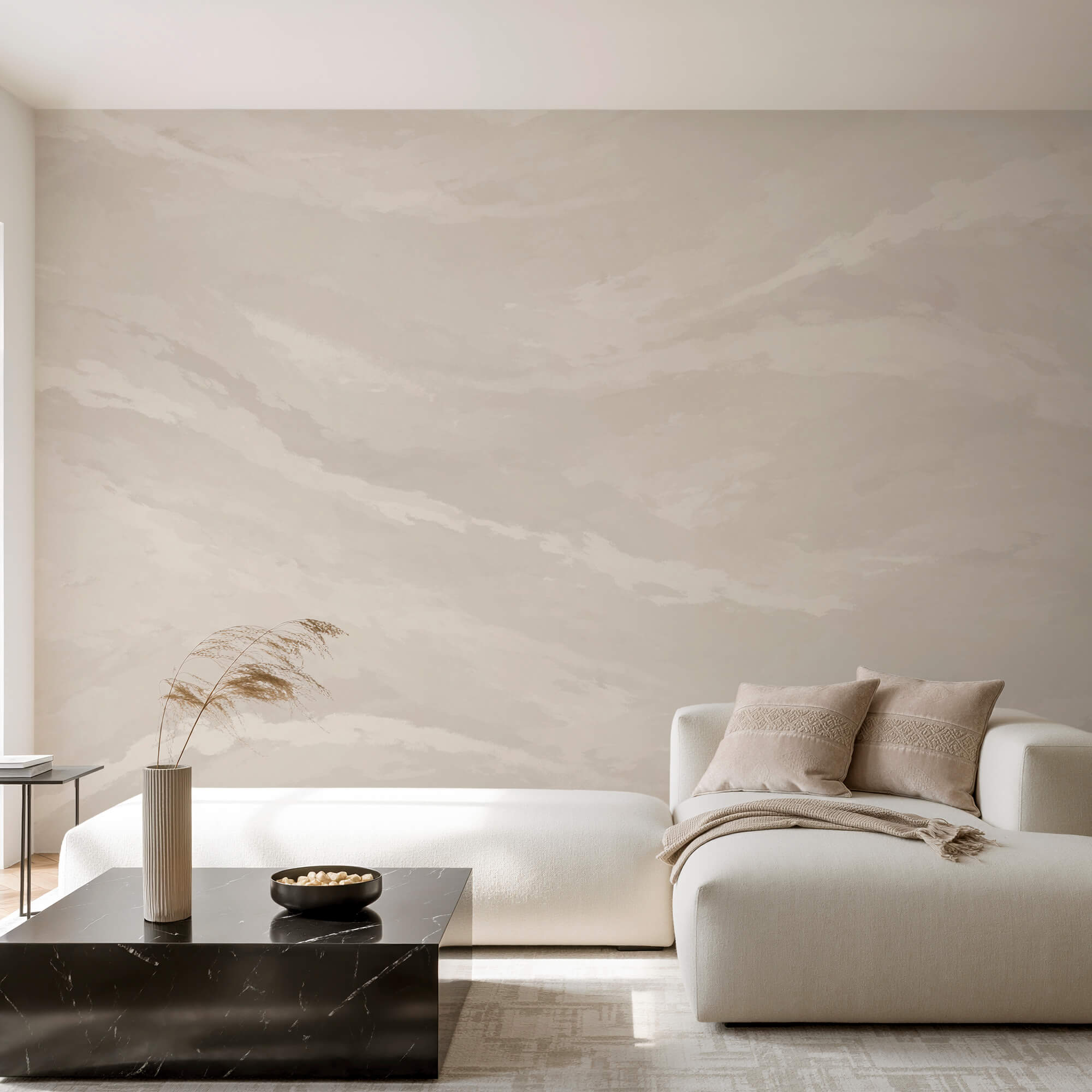 White surface with a lot of clouds