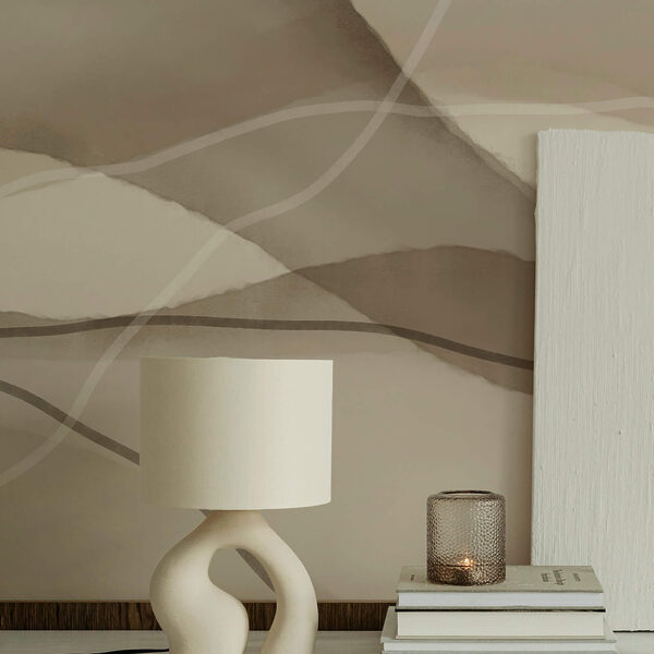 Serene waves in soft earth tones Serene waves in soft earth tones