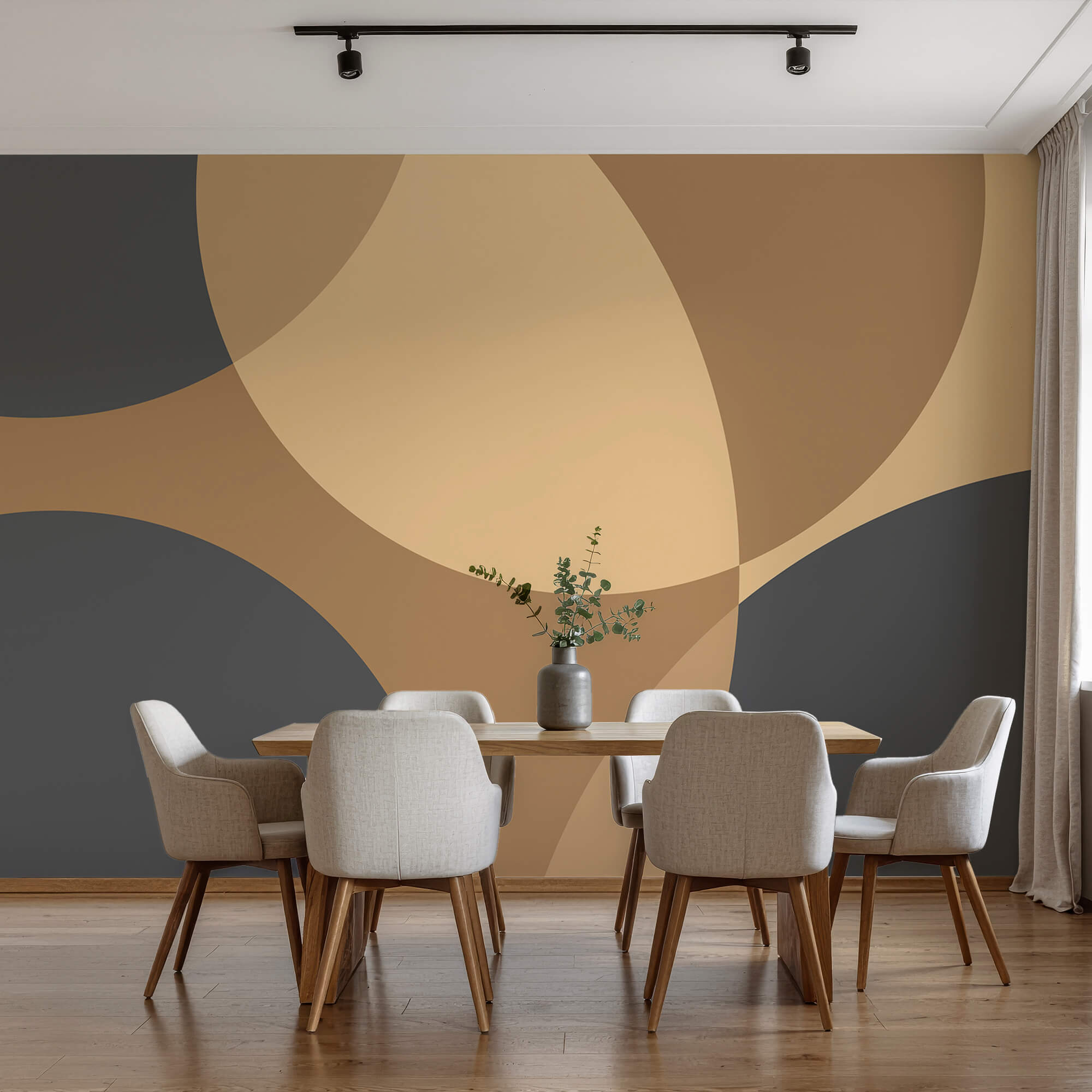 Dynamic shapes in soothing tones