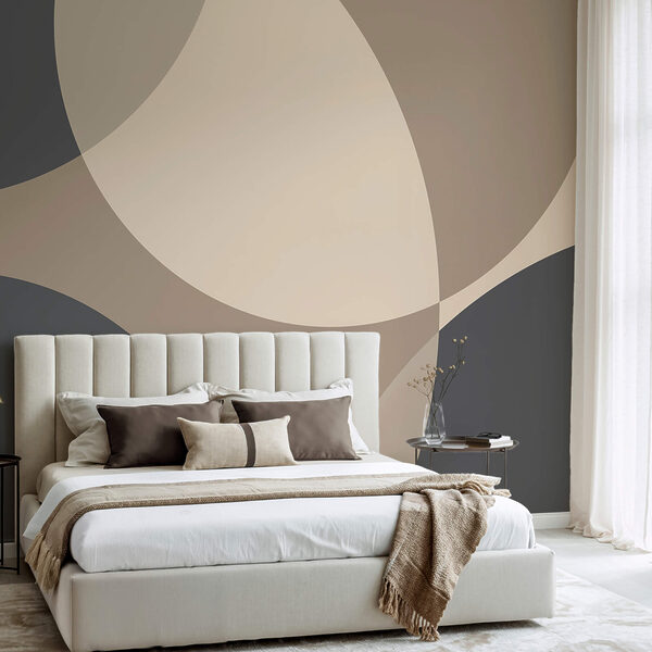 Abstract shapes in soft earth tones