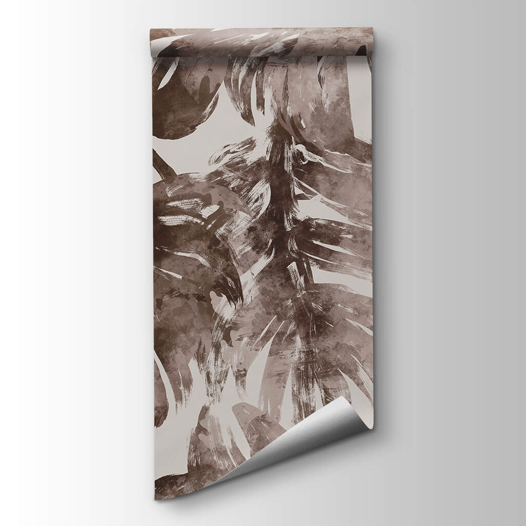 - Abstract foliage in earthy tones - Abstract foliage in earthy tones