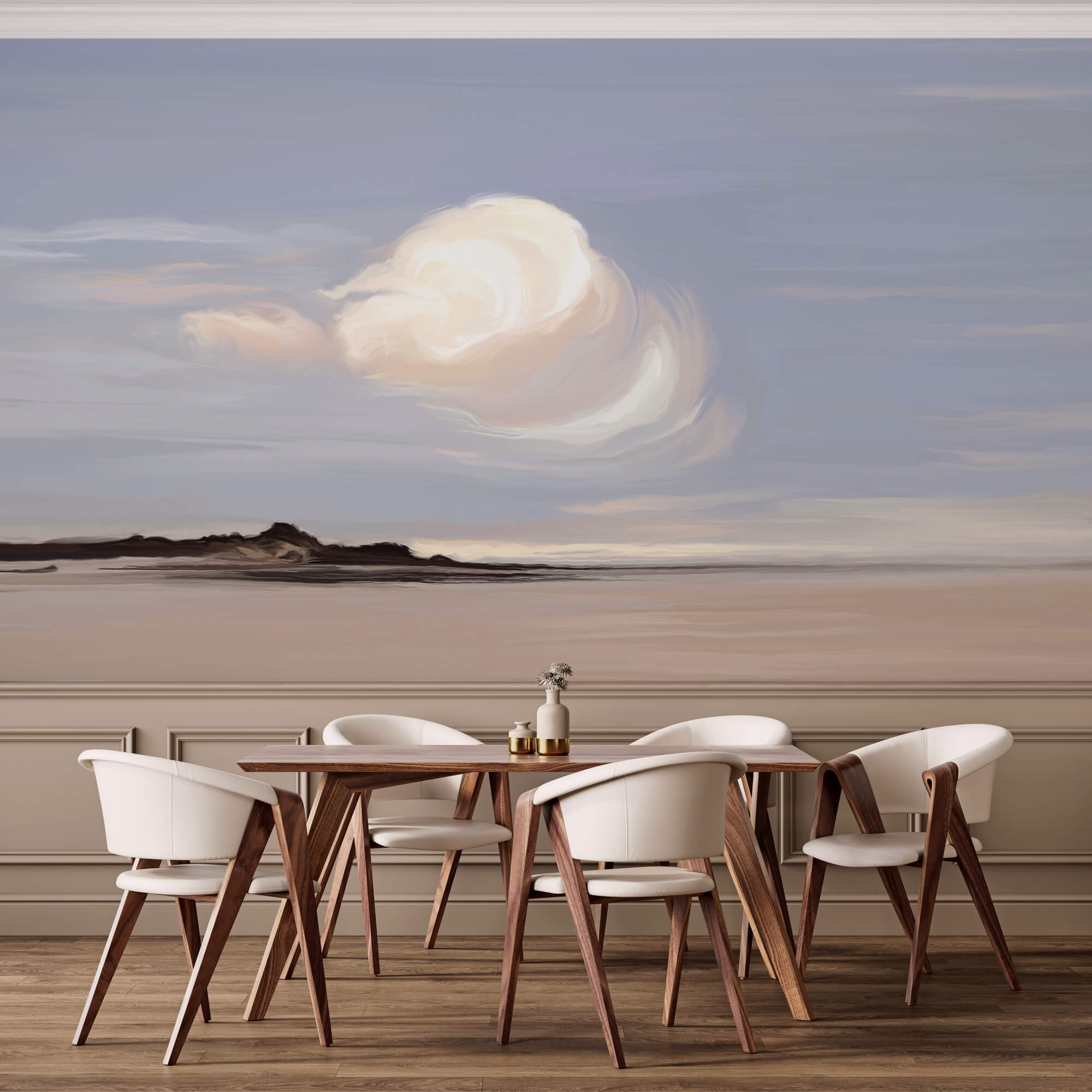 White cloud in the sky