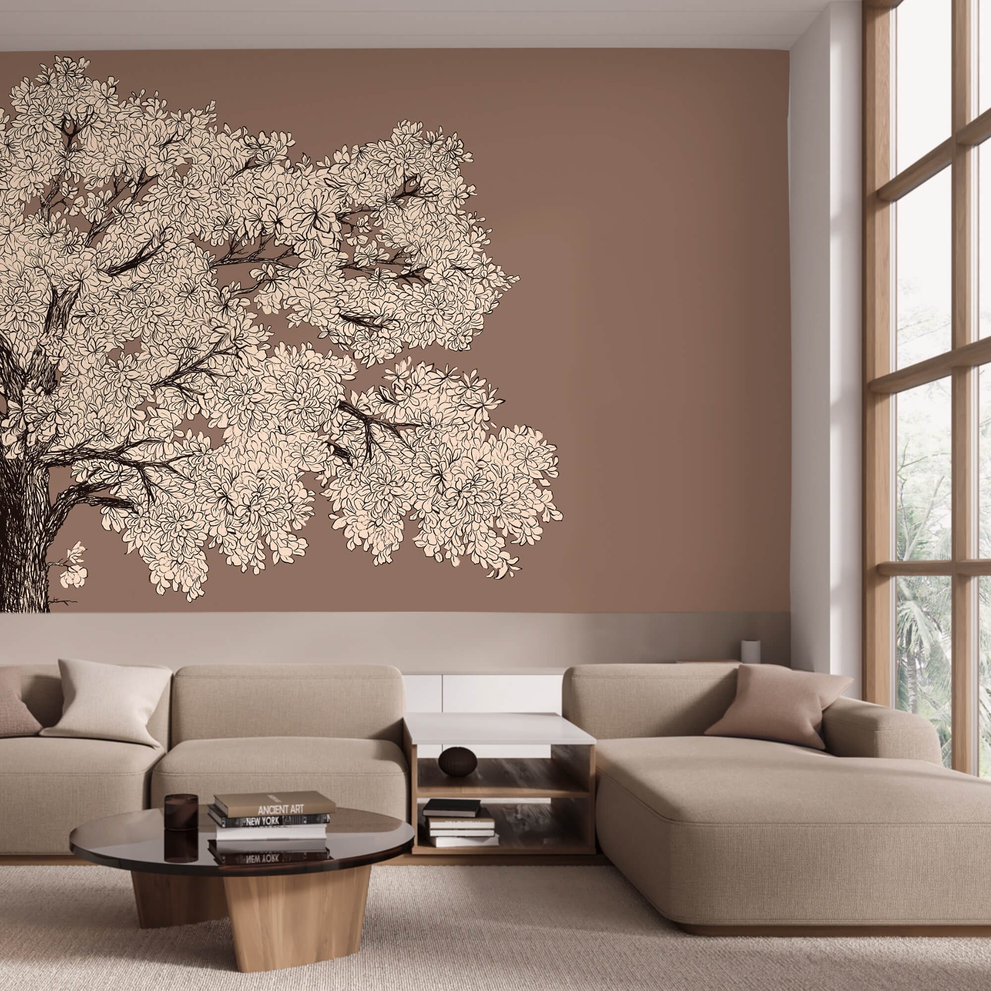 Tree with white flowers