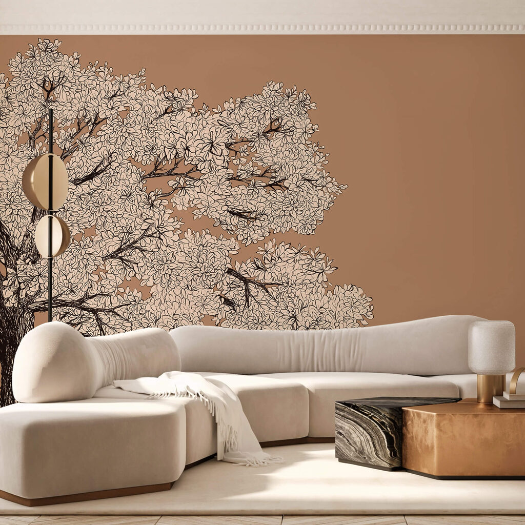 Tree with white flowers