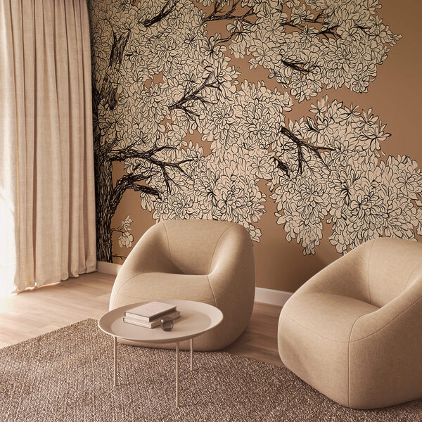 Tree with white flowers