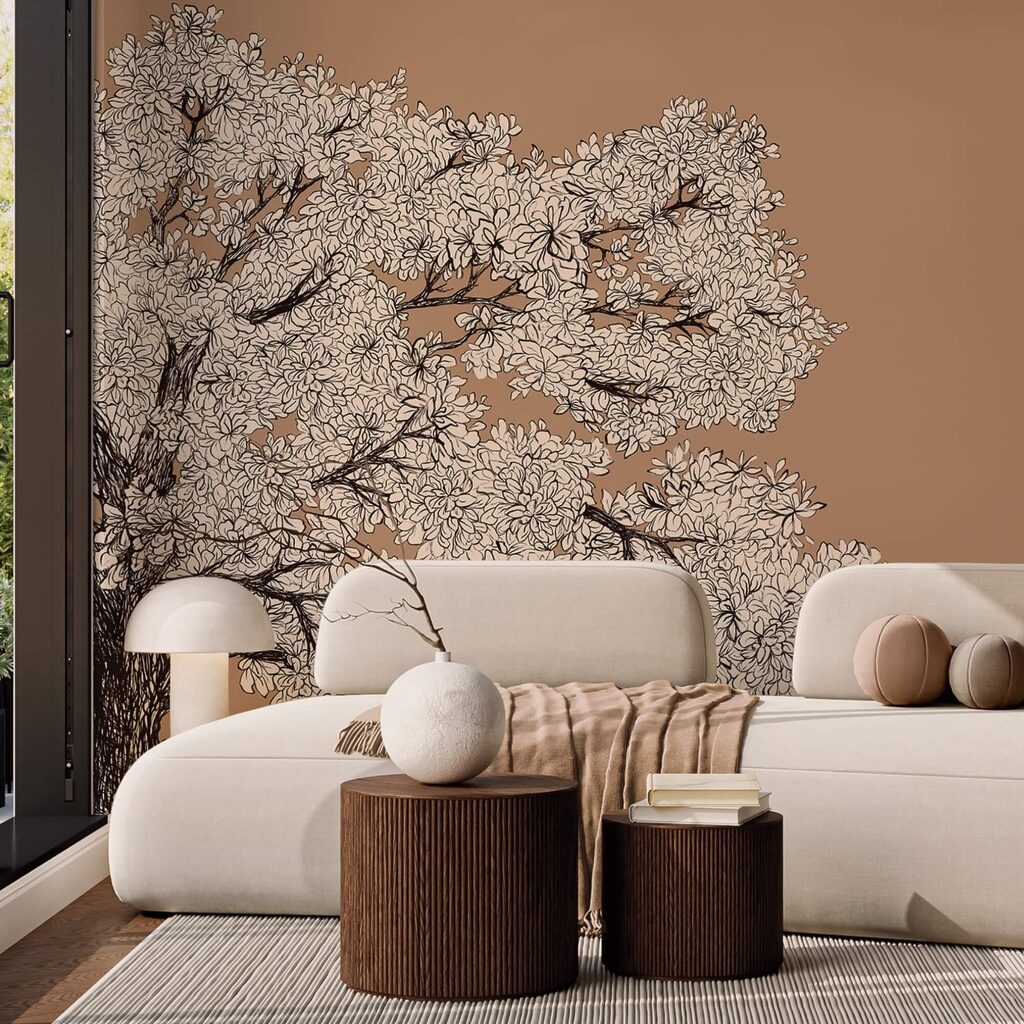 Tree with white flowers