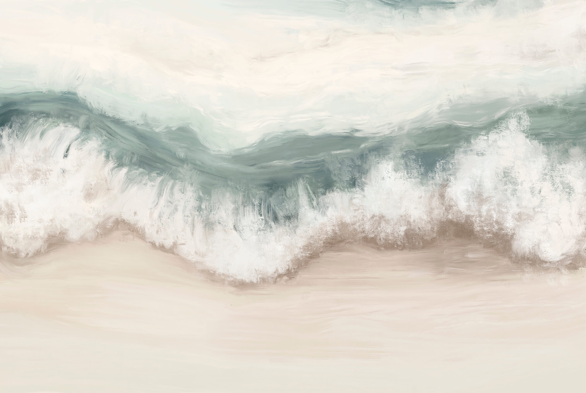 Wave crashing on a beach Wave crashing on a beach