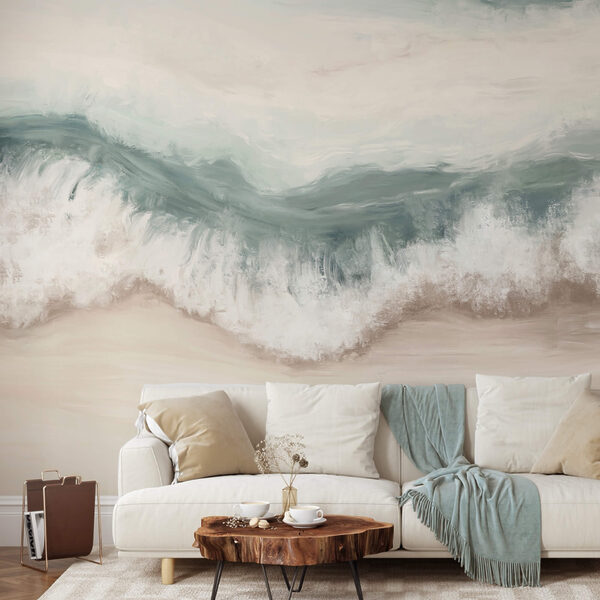 Wall murals Wave crashing on a beach (SKU: t00511) Wall murals Wall murals Wave crashing on a beach (SKU: t00511)