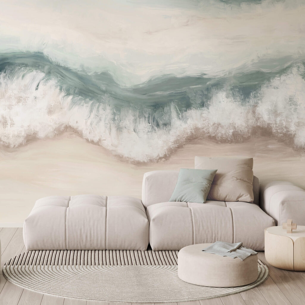 Wave crashing on a beach Wave crashing on a beach