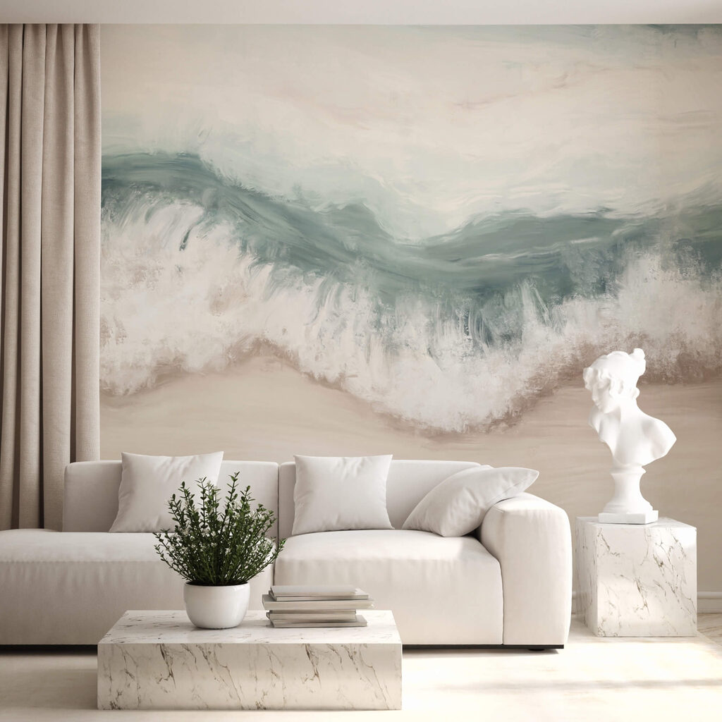 Wave crashing on a beach Wave crashing on a beach