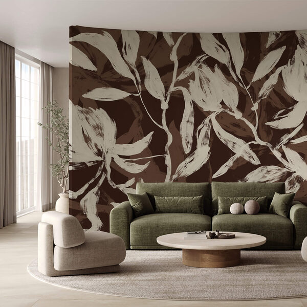 Flowing leaves in soft monochrome tones Flowing leaves in soft monochrome tones