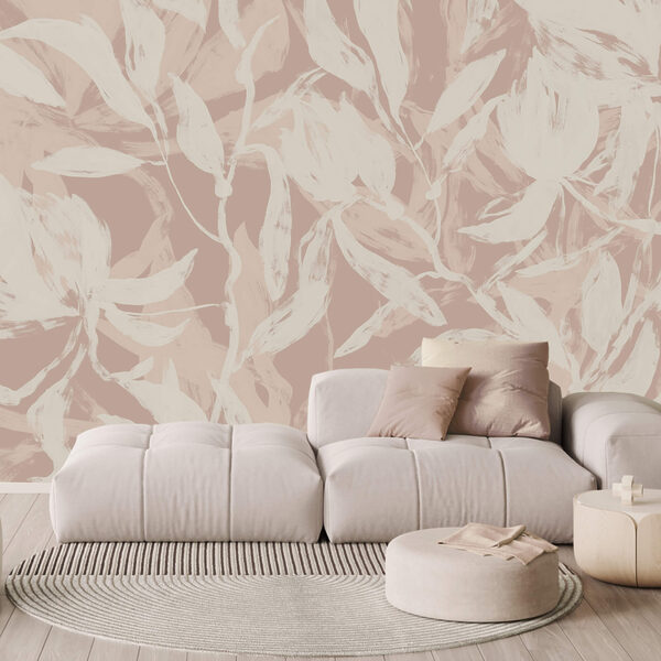 Delicate leaves on soft background