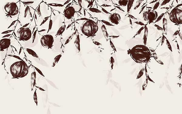 Painting of fruit on a branch Painting of fruit on a branch