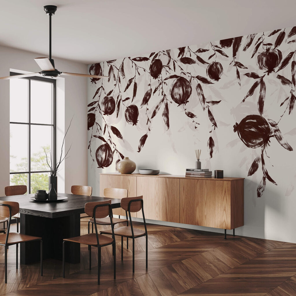 Painting of fruit on a branch Painting of fruit on a branch