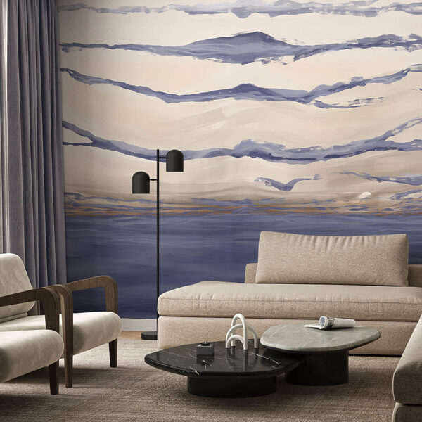 Wall murals Water with waves and birds flying (SKU: t00545) Wall murals Wall murals Water with waves and birds flying (SKU: t00545)