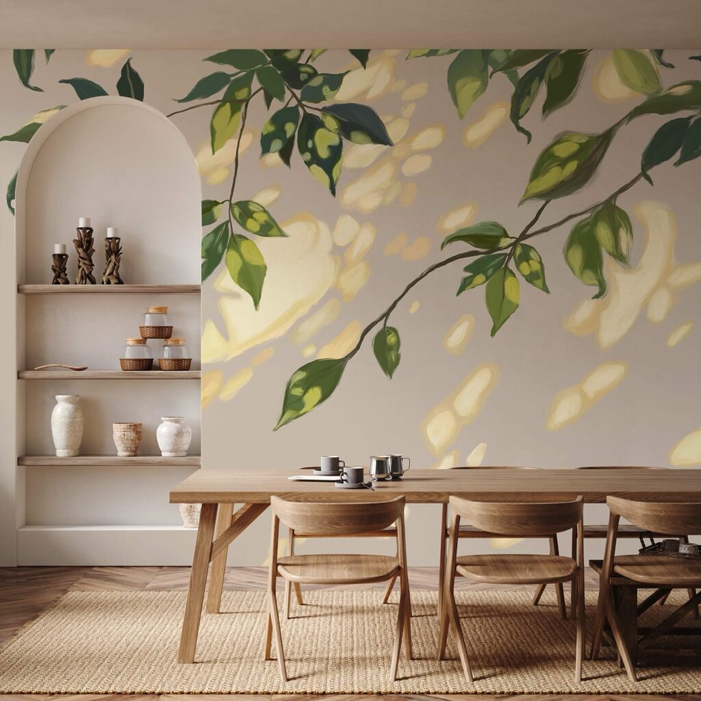 Branch with leaves on it Branch with leaves on it