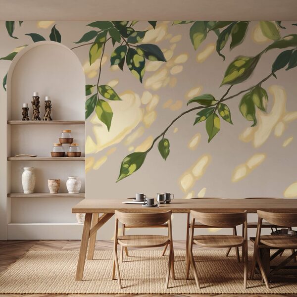 Branch with leaves on it Branch with leaves on it