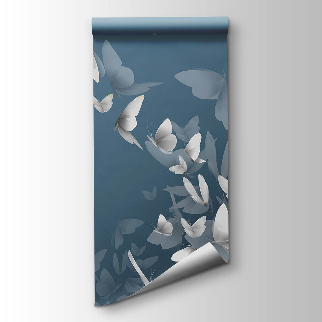 Group of butterflies flying in the sky Group of butterflies flying in the sky