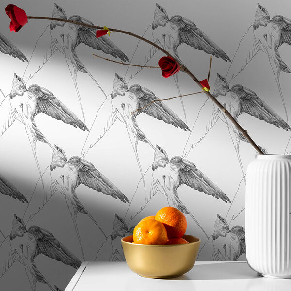 Group of birds with wings