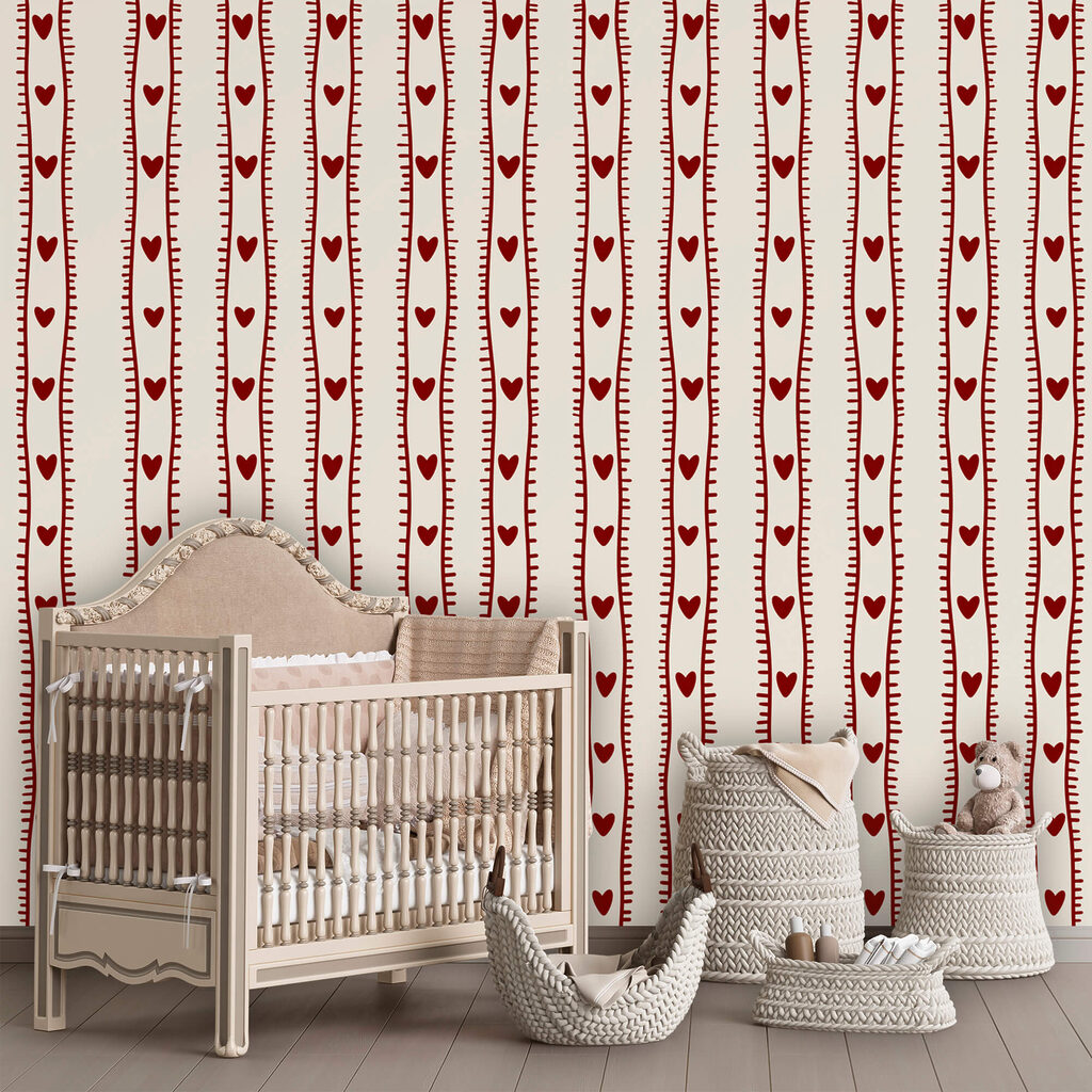 Red and white pattern