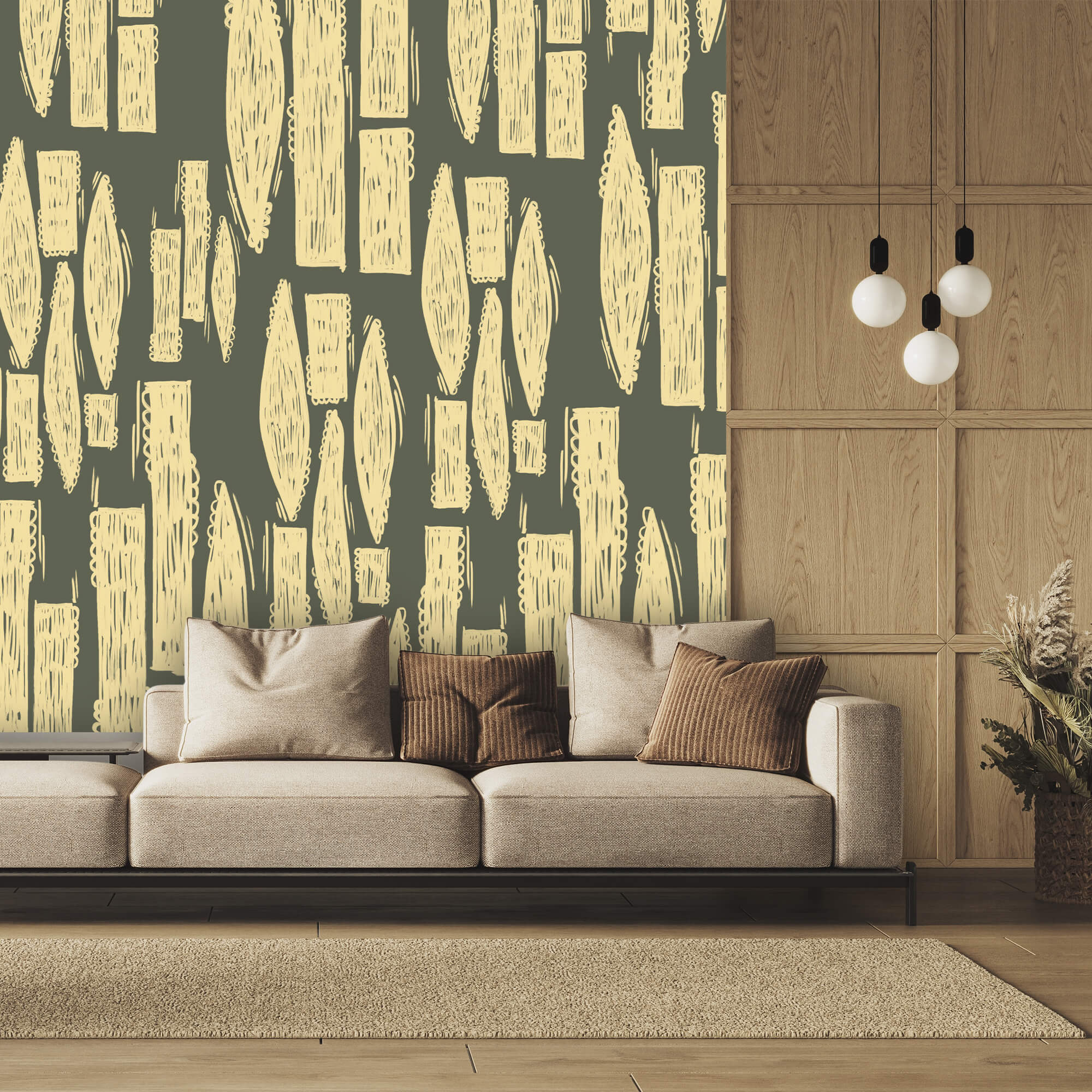 Pattern of rectangles and lines