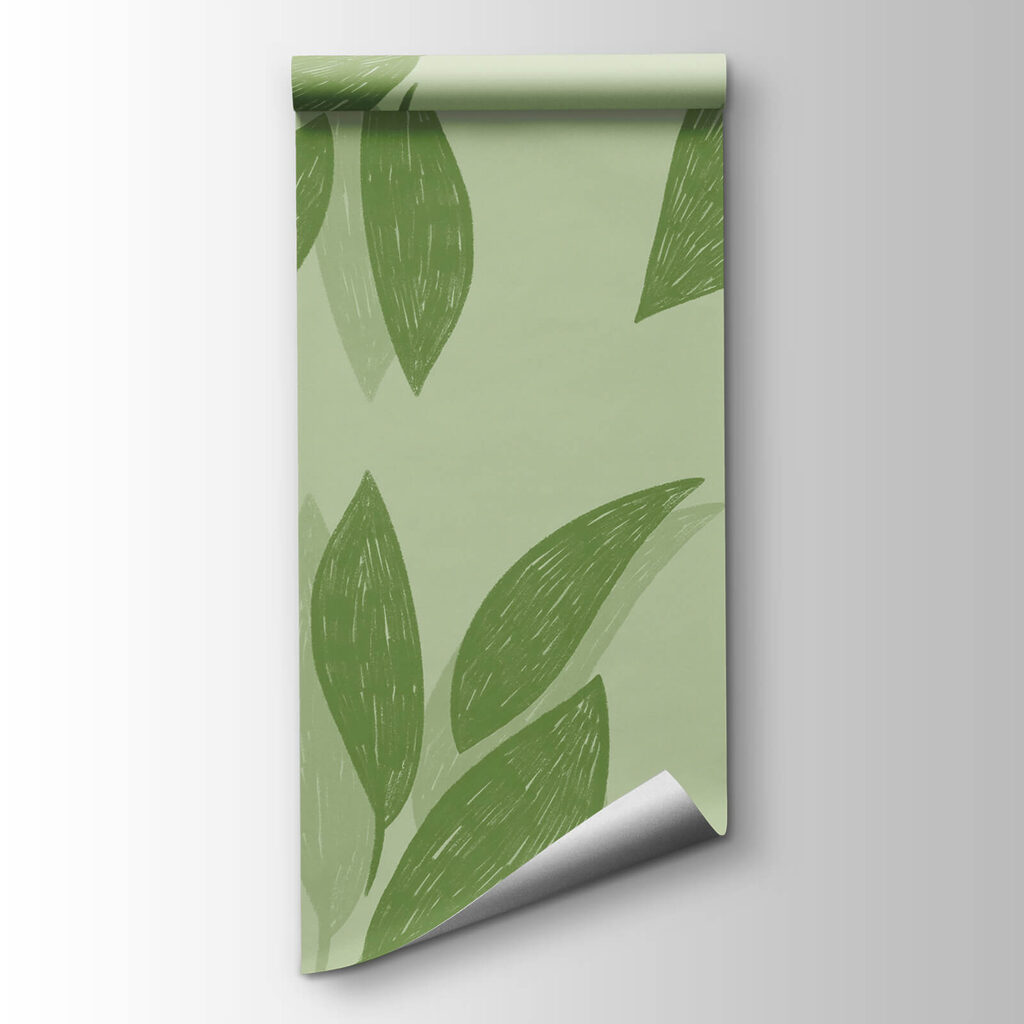 Pattern of green leaves Pattern of green leaves