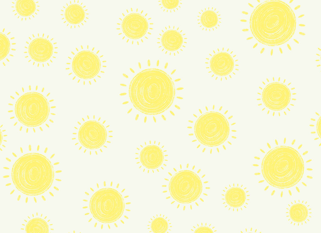 Pattern of yellow sun