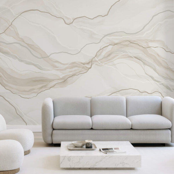 White and gray marbled surface