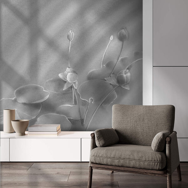 Serene water lily scene captured beautifully