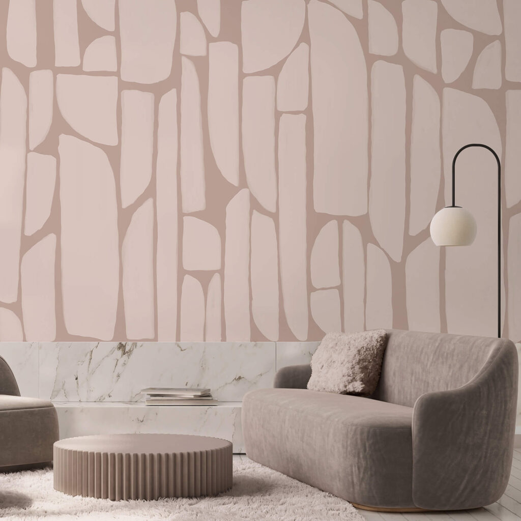 Pattern of white and pink shapes Pattern of white and pink shapes