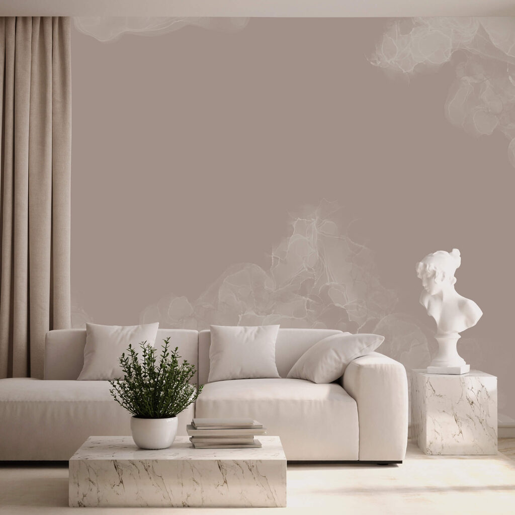 Misty swirls in soft hues