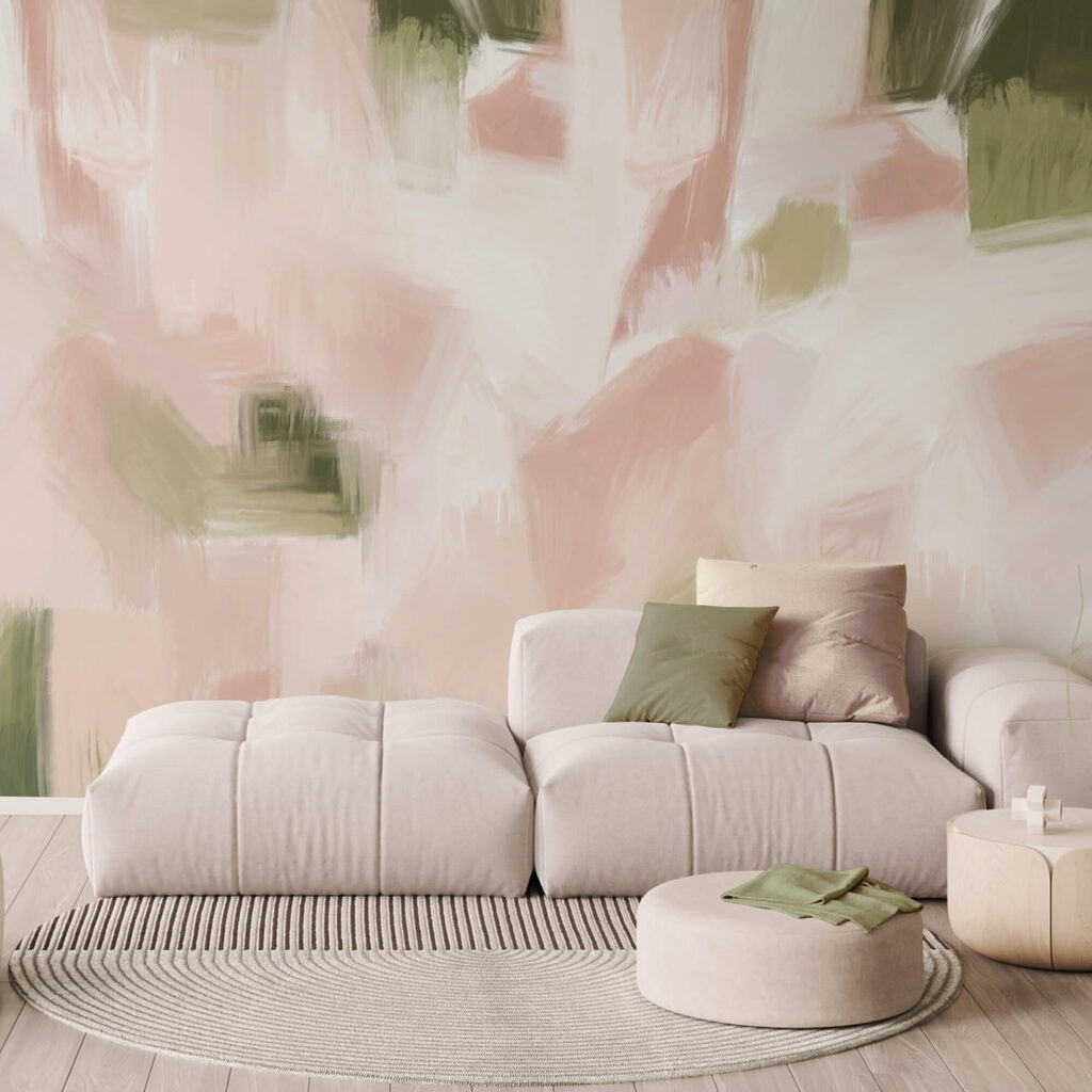 Abstract hues in soft pastel tones