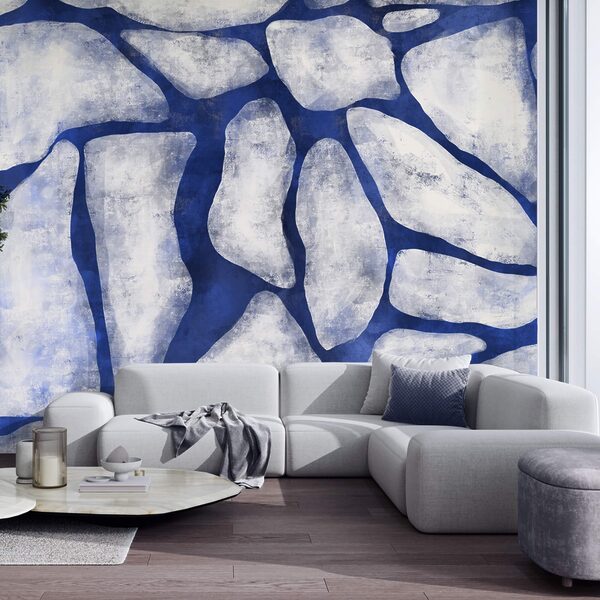 Blue and white pattern