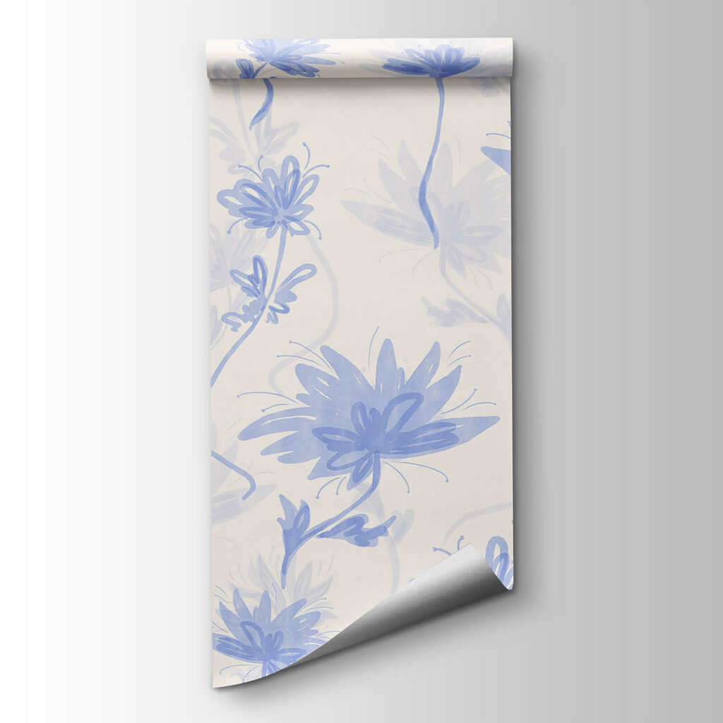 Pattern of flowers on a white background Pattern of flowers on a white background