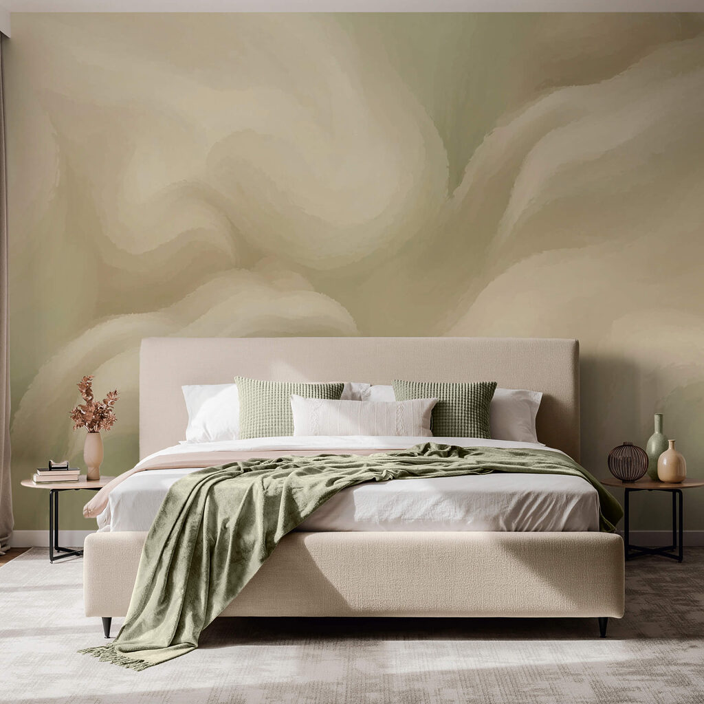 Soft, flowing abstract in light tones