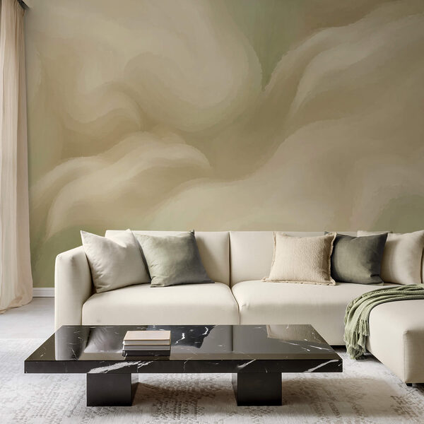 Soft, flowing abstract in light tones