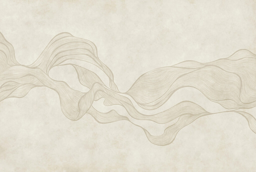 White and tan wavy pattern