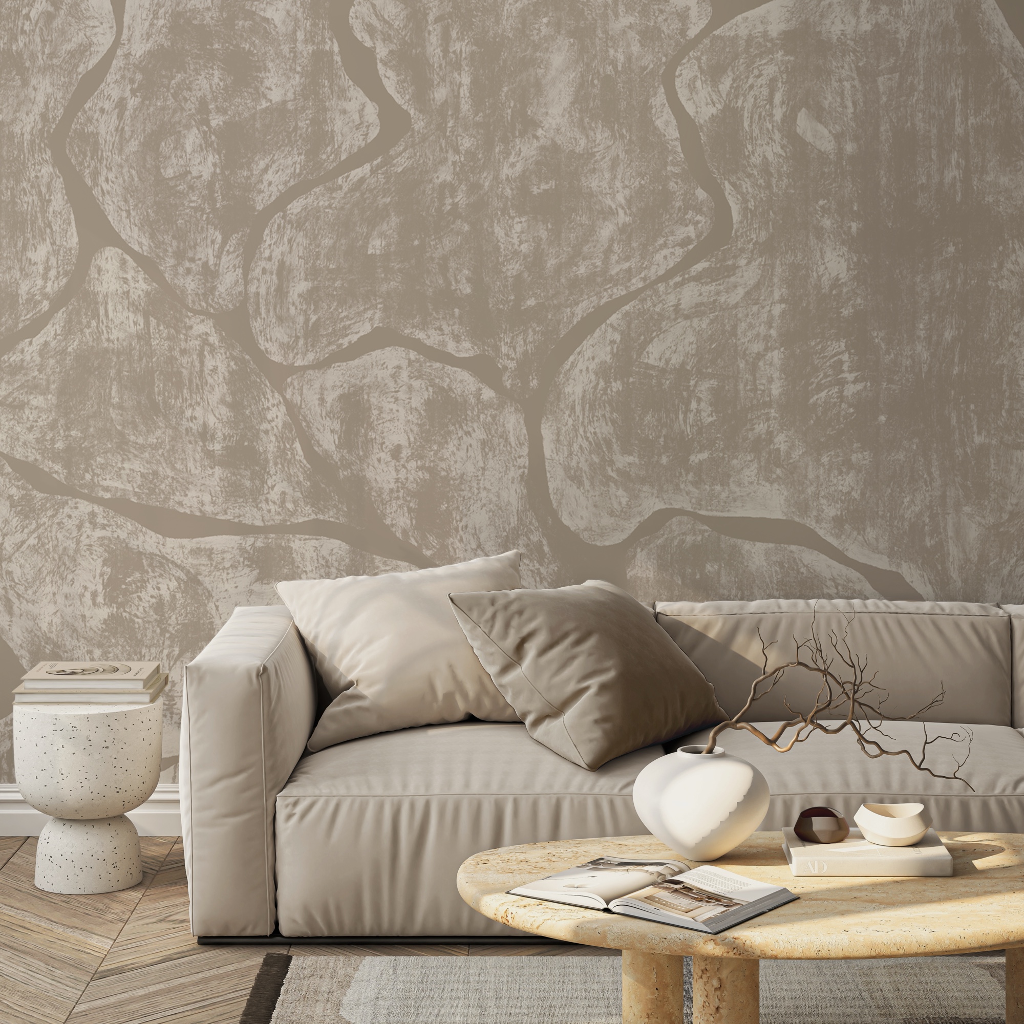 Organic pattern in muted tones