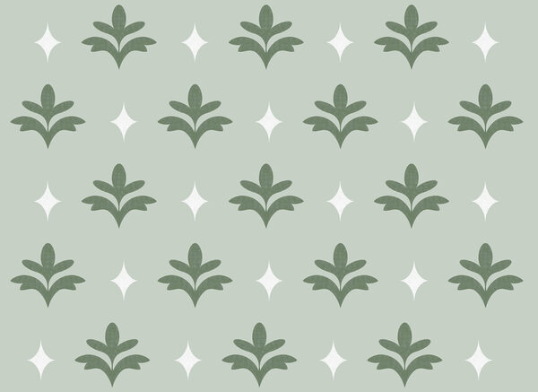 Elegant botanical pattern in soft hues