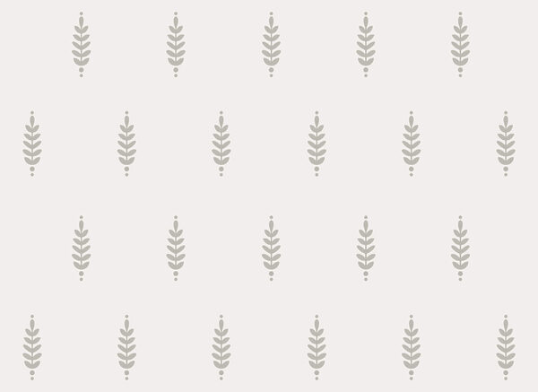 Pattern of leaves on a white background